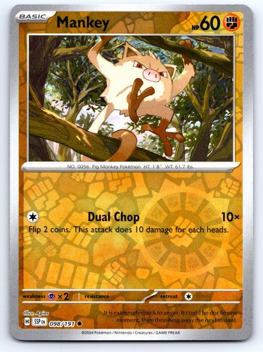 Mankey 098 191 common surging - mankey,