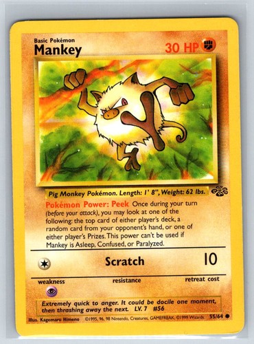Mankey common jungle - mankey,